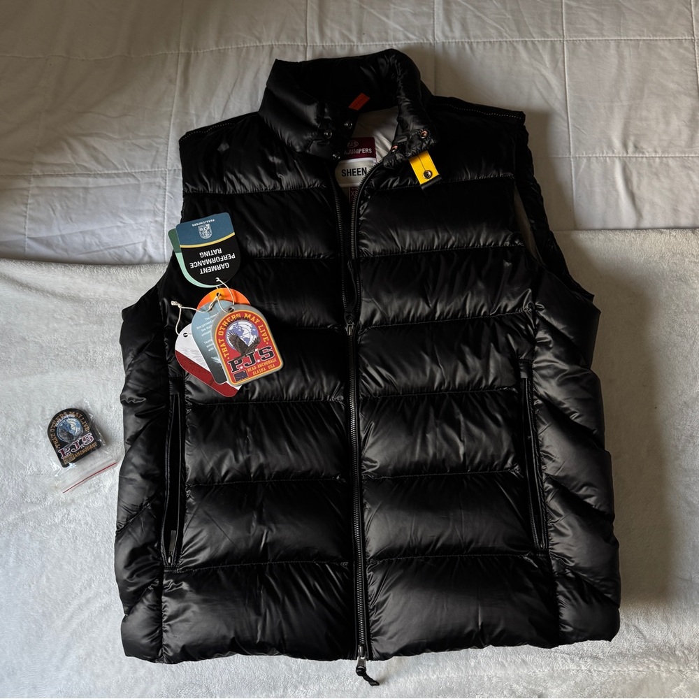 Parajumpers Black Puffer Vest